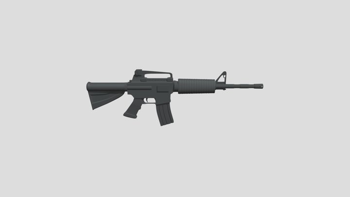 M4A1 Assault Rifle 3D Model