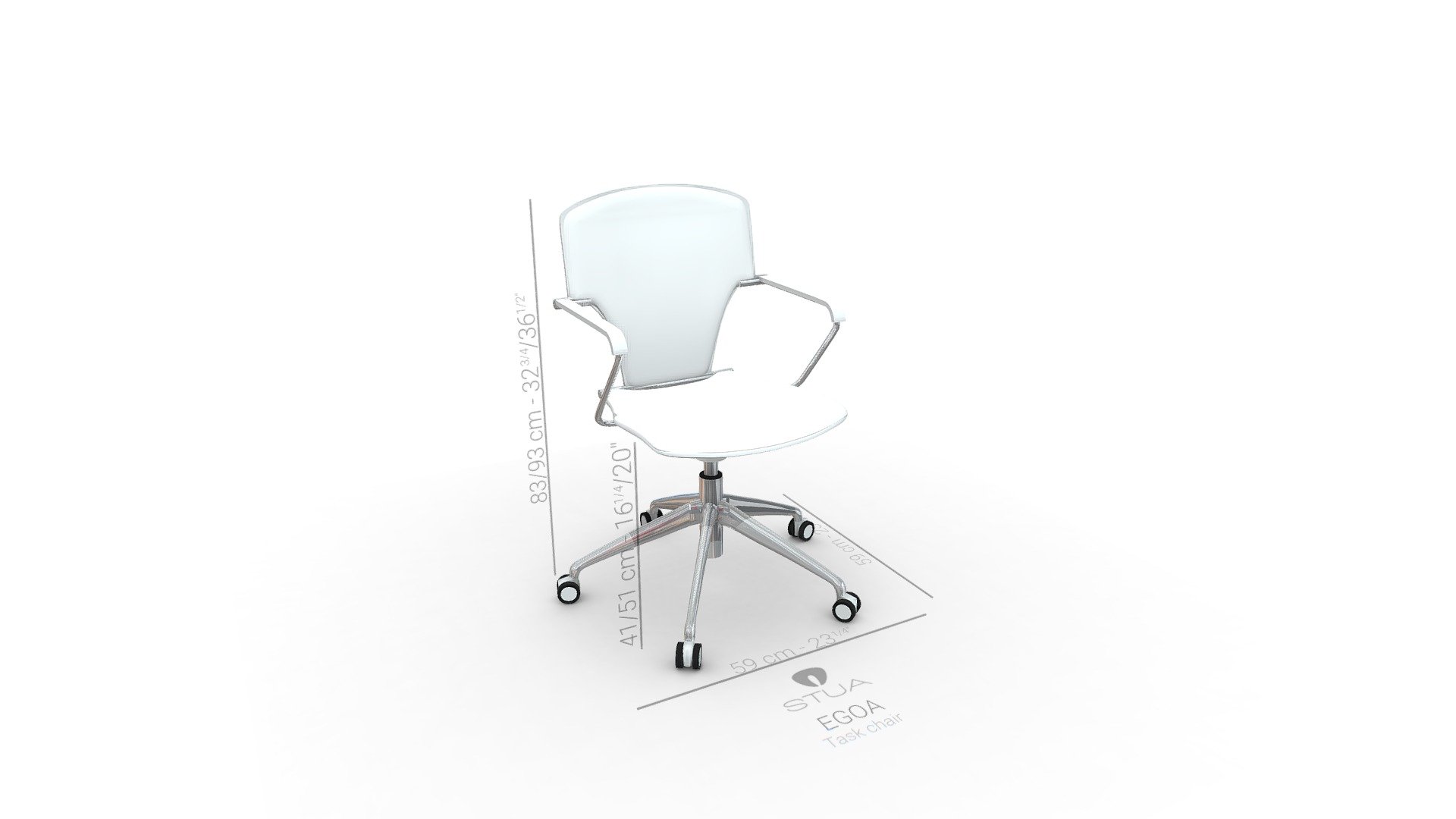 Stua Egoa (Taskchair) Cotas