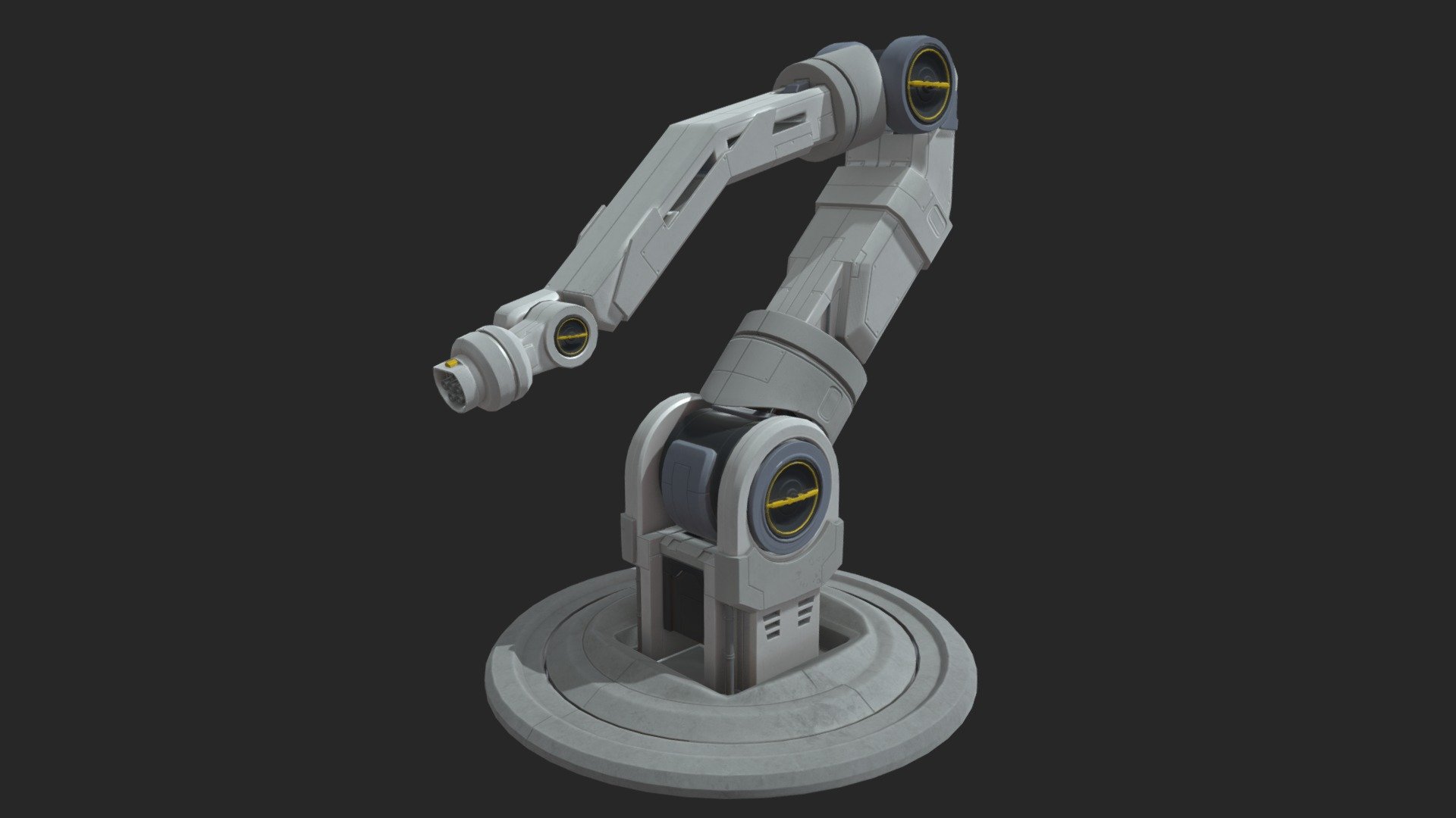 Robotic Arm - Download Free 3D Model By Yuki (@yuki97) [daaffed ...