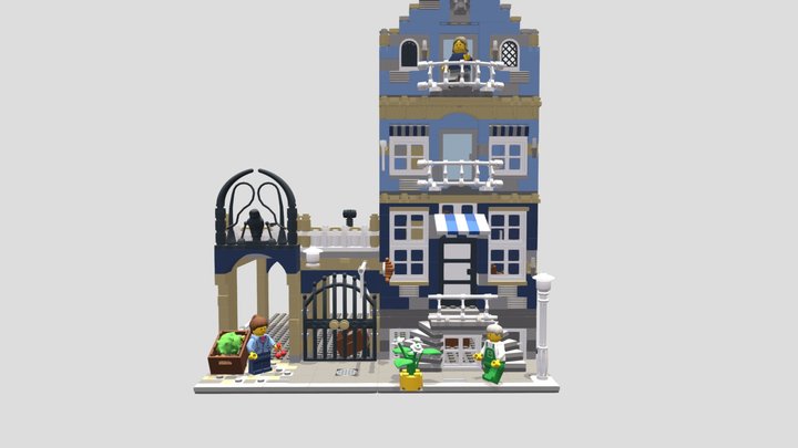 Market Street Lego Set (no logo) 3D Model