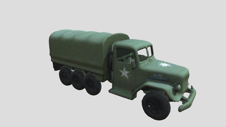 Toy_ Army_ Truck_2 3D Model