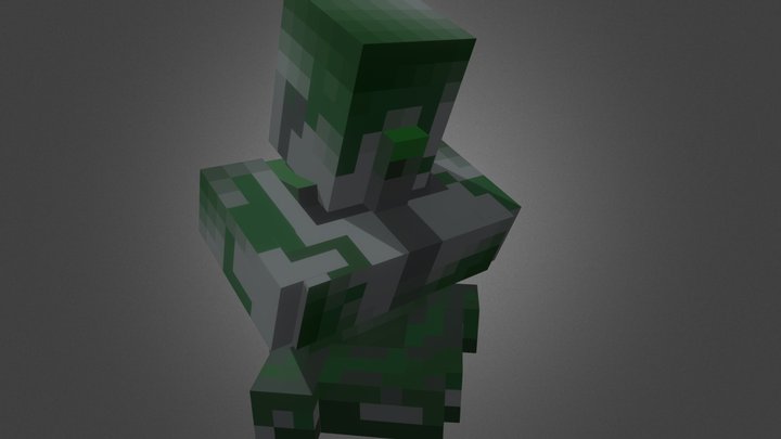 Villager Statue 3D Model