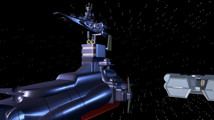 Gundam The Origin Federation Ships 3D Model