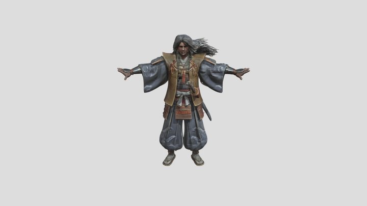 Susano Kami Full Body, #SketchTo3D# 3D Model