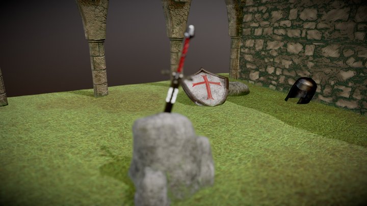 The Sword in the Stone 3D Model