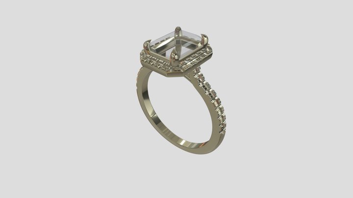 ADRG012 goldring wedding engagement luxury – Modello 3D gratuito STL
