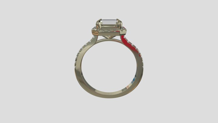 ADRG012 goldring wedding engagement luxury – Free 3D Model STL