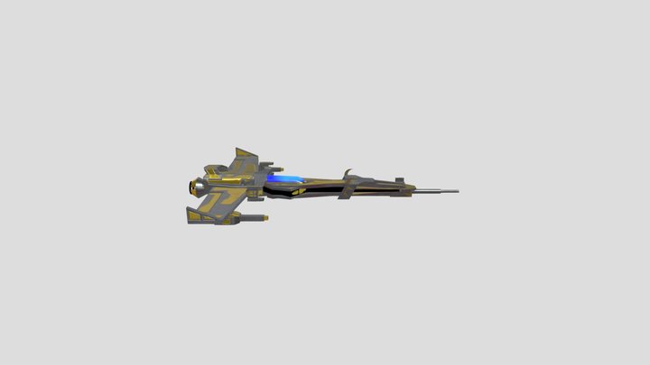 Modular SpaceShip 3D Model