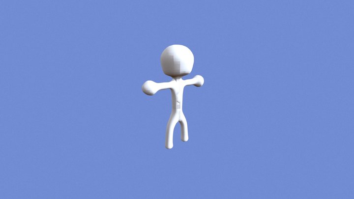 chibi character rig (with texture) 3D Model