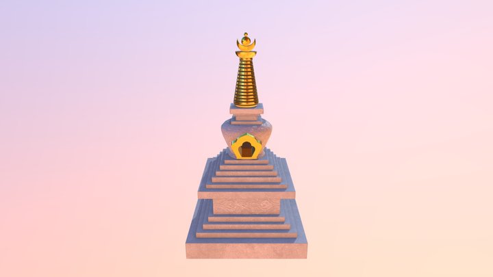 Tibetan Stupa 3D Model