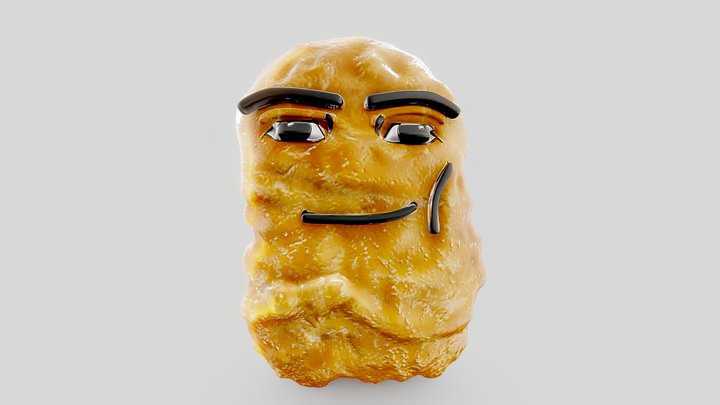 Omega nugget 3D Model