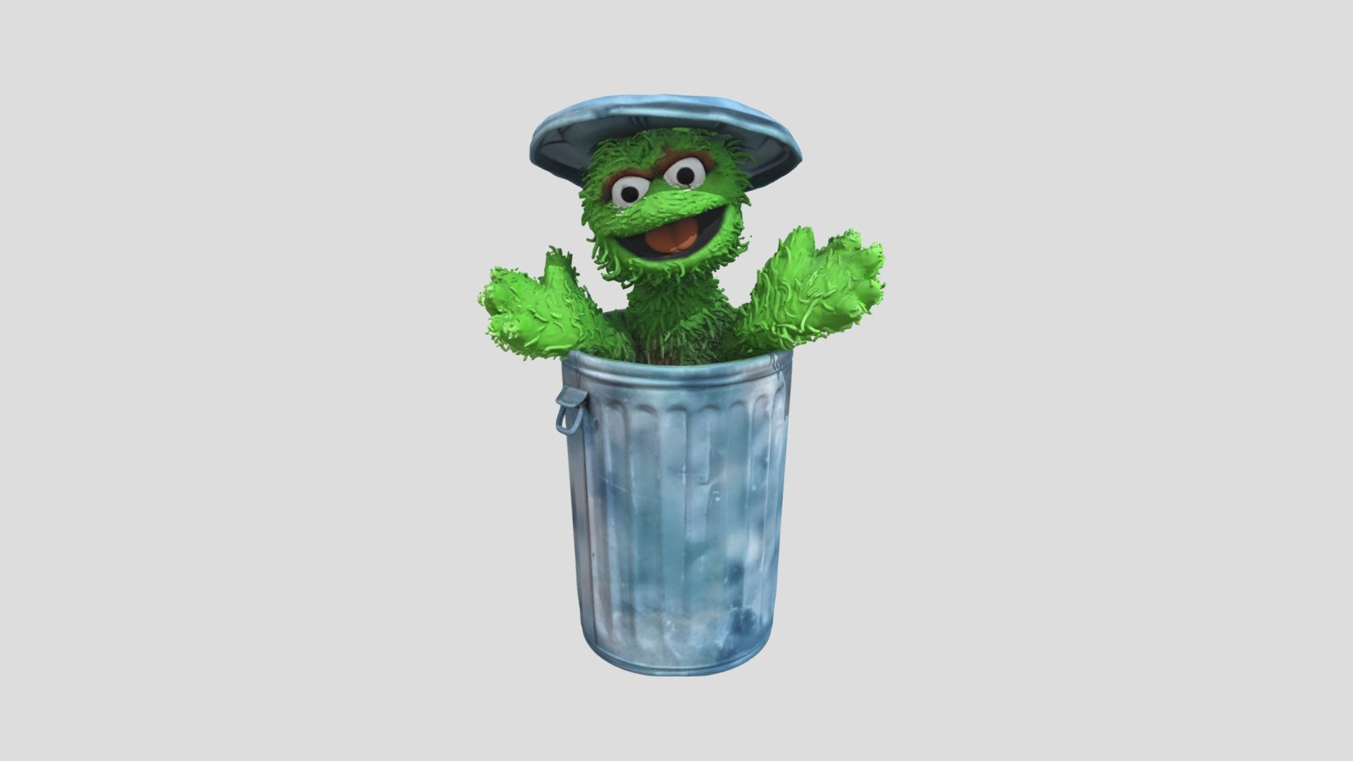Oscar The Grouch (Sesame Street) - Download Free 3D model by  chevycateye2500hd (@chevycateye2500hd) [dab9bbf], image size:1920x1080