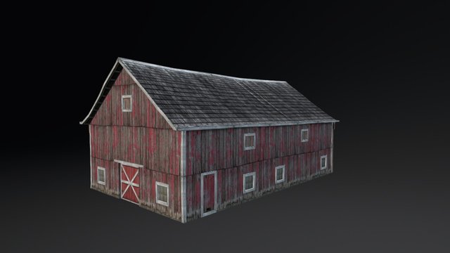 Abandoned Barn 3D Model