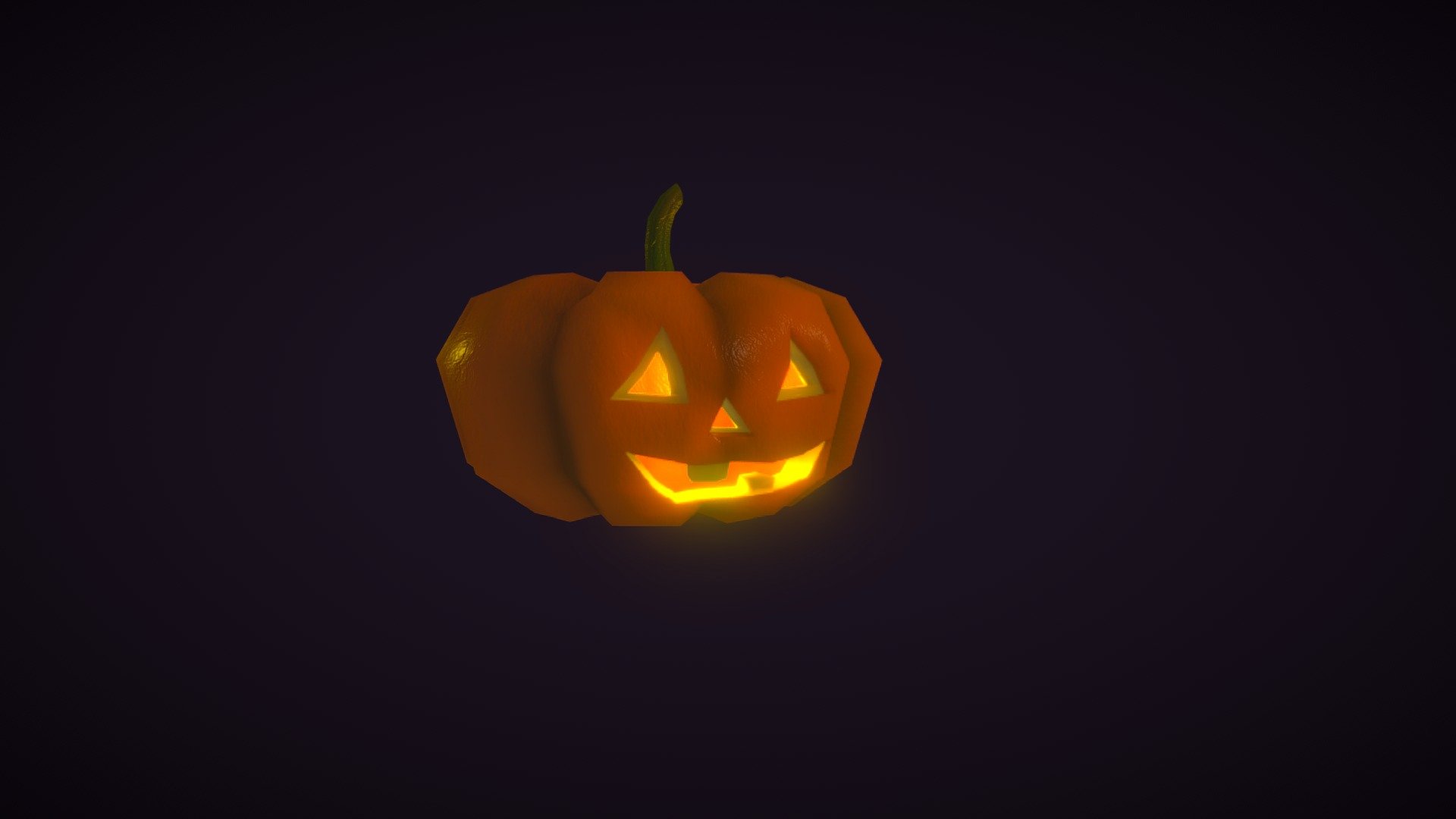 Halloween pumkin - low poly - 3D model by Amil (francescolima74 ...