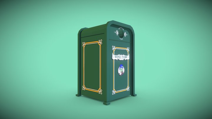 Haunted Mansion Recycle Bin – Modèle 3D gratuit STL