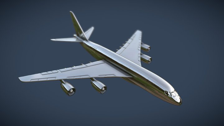 Airliner Jet 3D Model