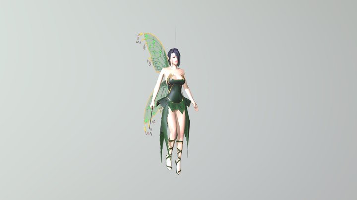 Fairy Low Polygon 3D Model