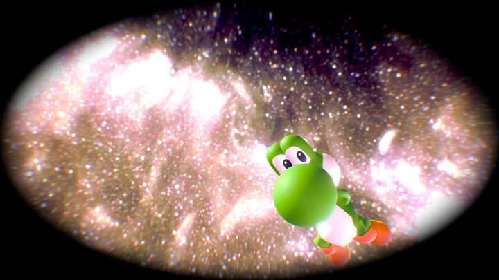 Yoshi - space swimming 3D Model