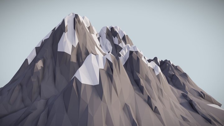 Low Poly Mountain Free 3D Model