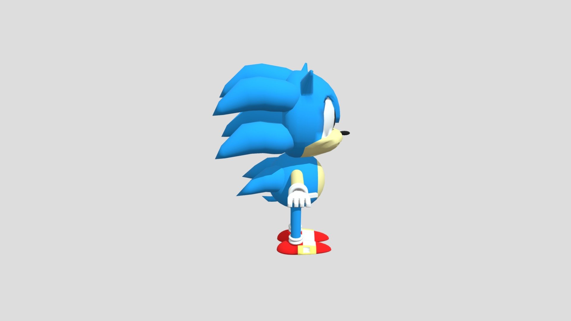 Sonic(classic) - Download Free 3D model by pizzamaster799 [dabf6ea ...