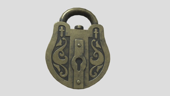 SM_ Lock_ Key 3D Model