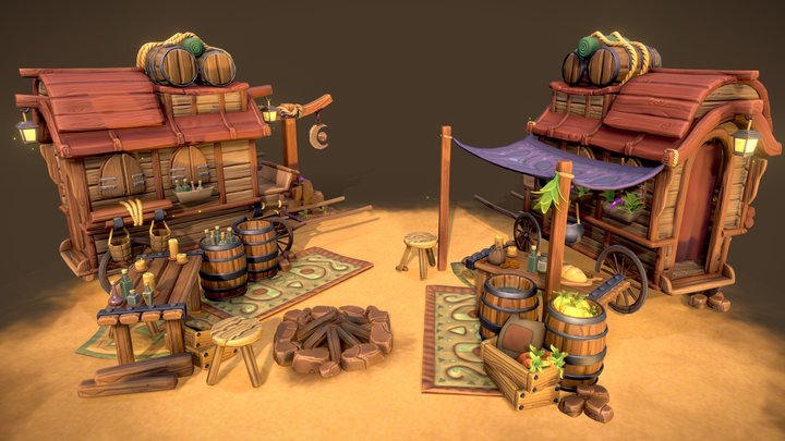 Nomad Camp 3D Model