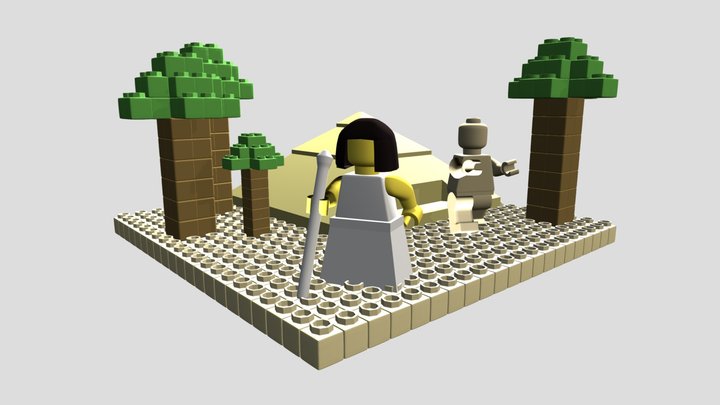 LEGO EGYPT SCENE 3D Model