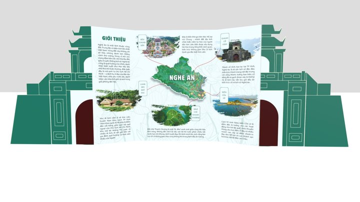 Nghe An Travel Brochure Design 3D Model