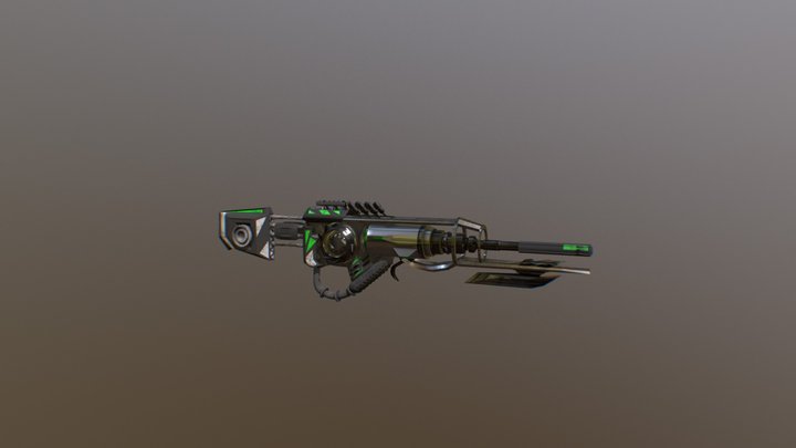 Laser Rifle 3D Model