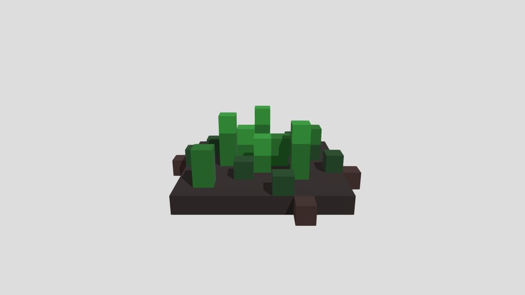 Grass Patch - Voxel 32x32 (Animated)
