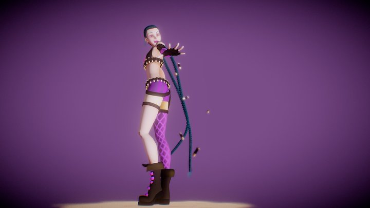 Jinx League of Legends Fanart 3D Model