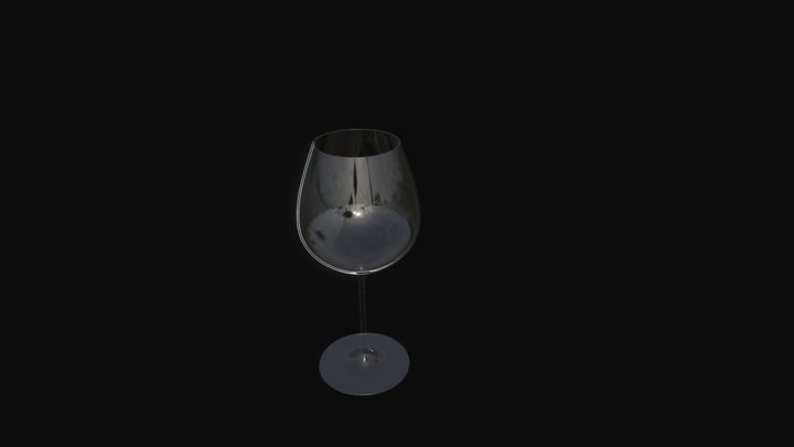 Pinot Noir Wine Glass 3D Model