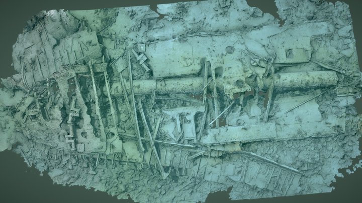 Barnard Castle Wreck Site 3D Model