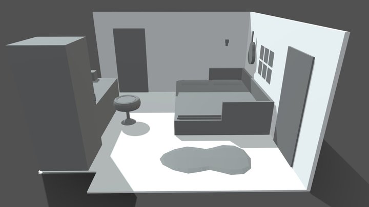 Blockout eigen kamer 3D Model