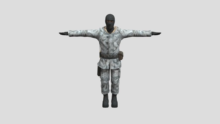 Terrorist 1 Rig 3D Model