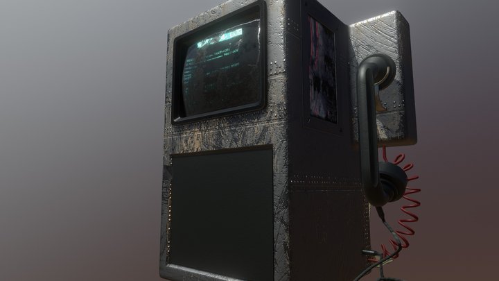 Science Fiction Communication Terminal 3D Model