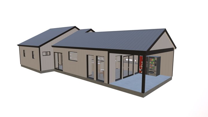Farmhouse Laundry Center 3D Model