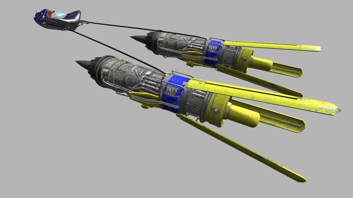 Anakins Pod Racer 3D Model
