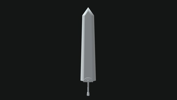 Dragonslayer Sword - Berserk 3D Model