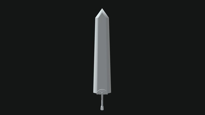 Gutss Dragon Slayer Sword from Berserk | 3D Print Model