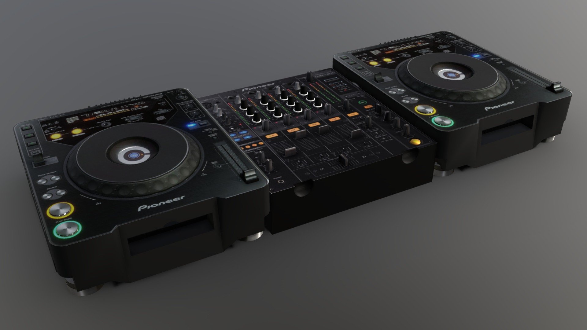 Pioneer Mixer Djm 800 Cdj 1000 Mk2 Buy Royalty Free 3d Model By Lepico Lepico Dac817d Sketchfab Store