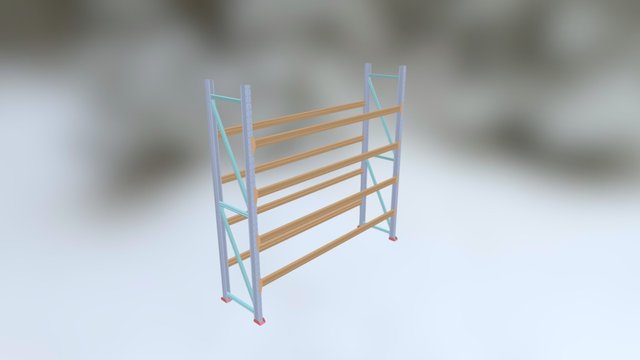 Полочный стеллаж от Стеллажи Ирбис 3D Model