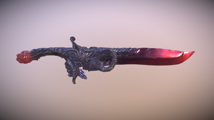 Crimson Blade 3D Model