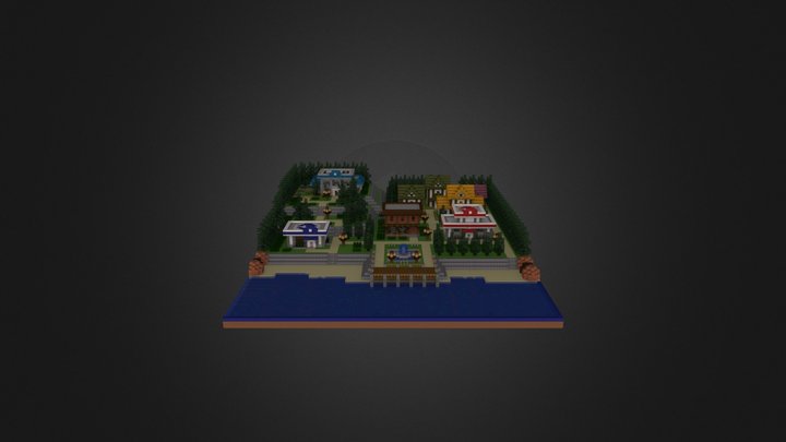 Town Build 3D Model