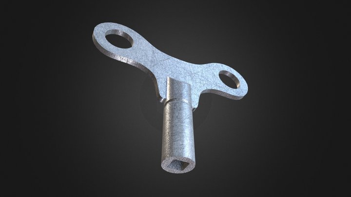 Wind Up Key 3D Model