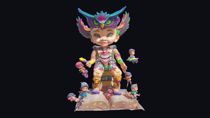 Reencuentro Carroza Ganadora Carnaval Pasto 2022 3D Model