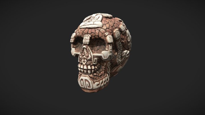 Mayan Skull 3D Model