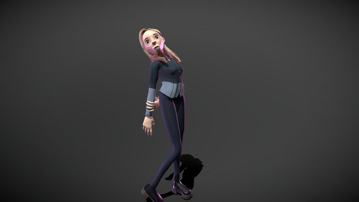 Stylised Anya Taylor-Joy 3D Model