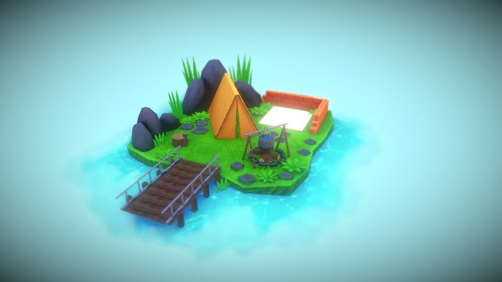 Cozy tent 3D Model