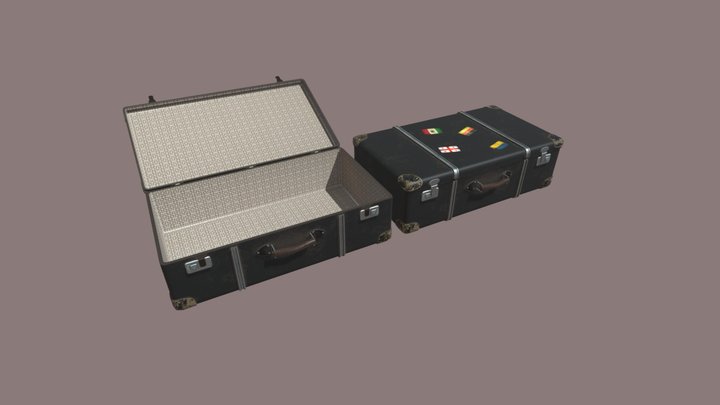 Old suitcase 3D Model